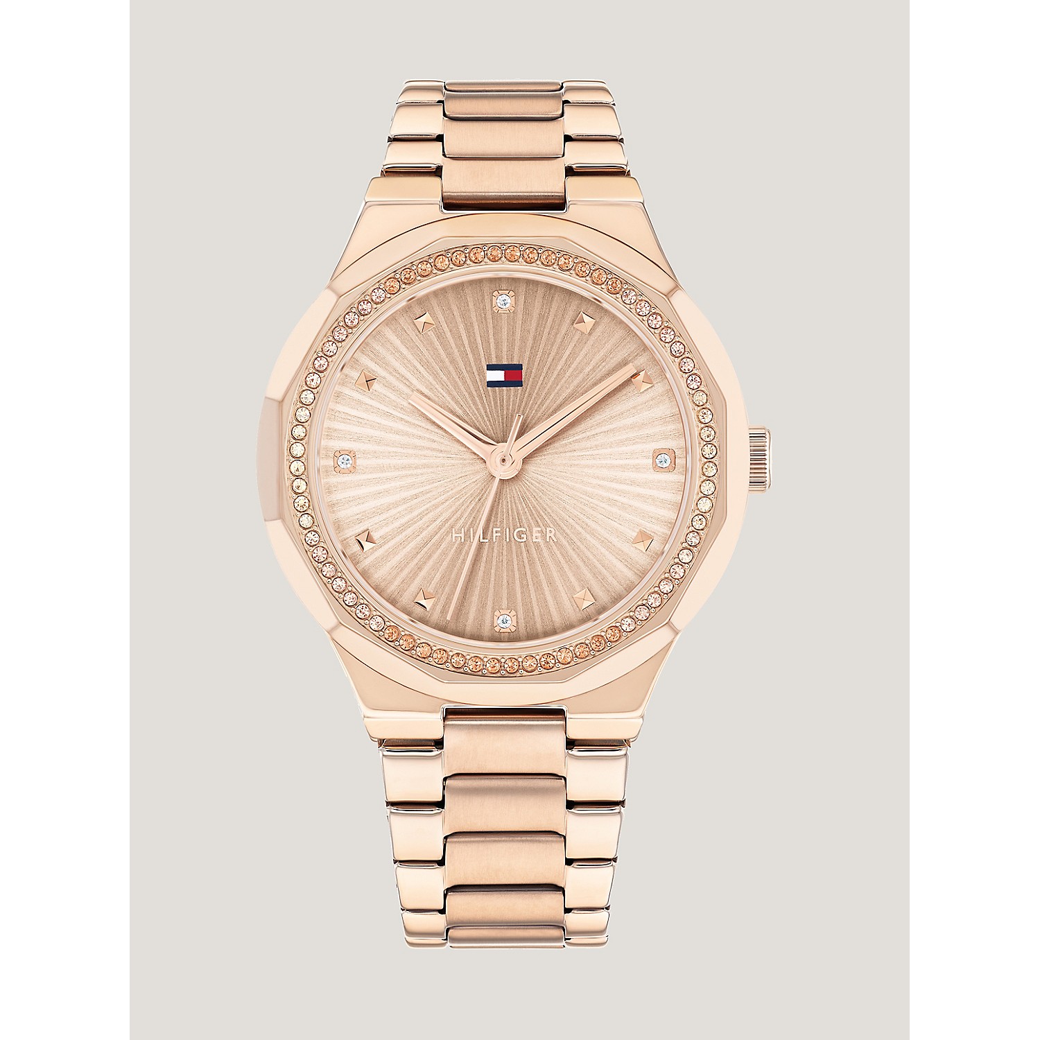 TOMMY HILFIGER Casual Watch with Carnation Gold-Plated Bracelet